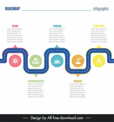 roadmap infographic design 6