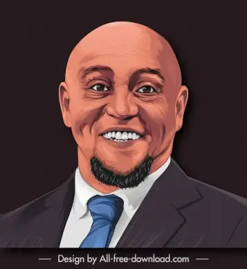 roberto carlos portrait realistic cartoon sketch
