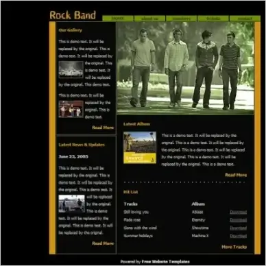 Rock Band Template