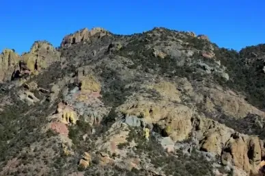 rocky surface near the peak at big bend national park texas