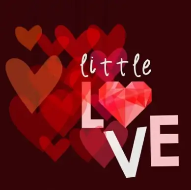 romance backdrop red heart diamond icon decoration