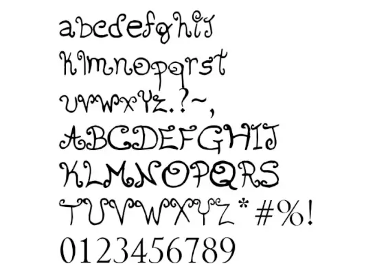 Romantic Font 2