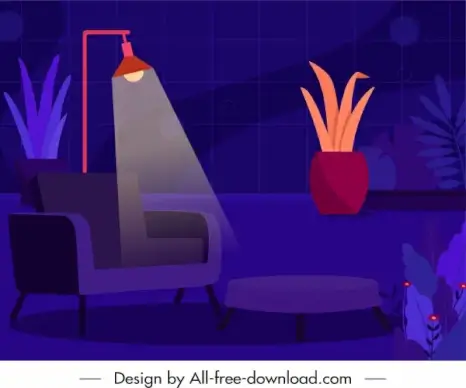 room decor template dark design light decor