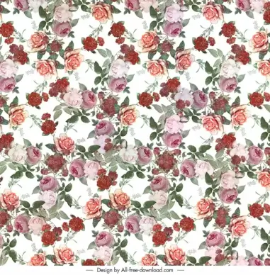 rose  pattern template elegant classical 