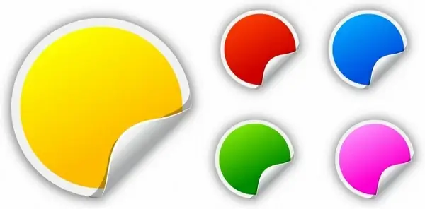 Round Colorful Stickers