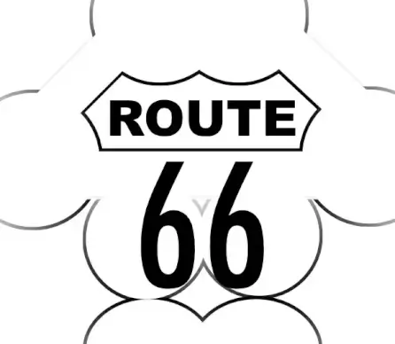Route 66 Usa Highway clip art