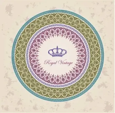 royal vintage round decoration