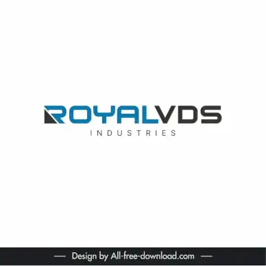 royalvds logo modern flat elegance 