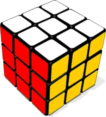 Rubik Cube Game clip art
