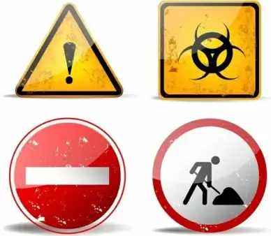 rusty warning signs