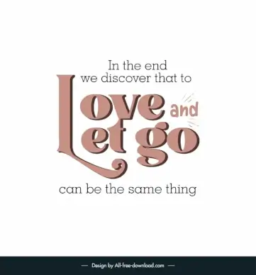 sad love quotes banner template flat classical texts decor 
