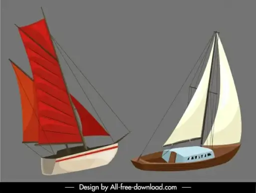 sailboat templates contemporary sketch
