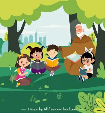 saint padre pio biography backdrop cute cartoon design 