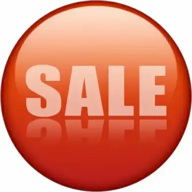 sale icon red