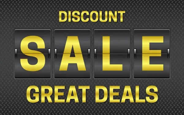 sale promotion with flip clock design