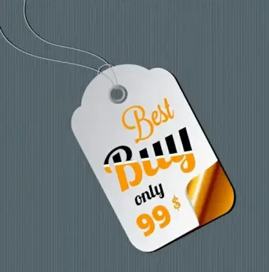 sale tag template bright modern design