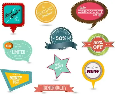 sale tags collection