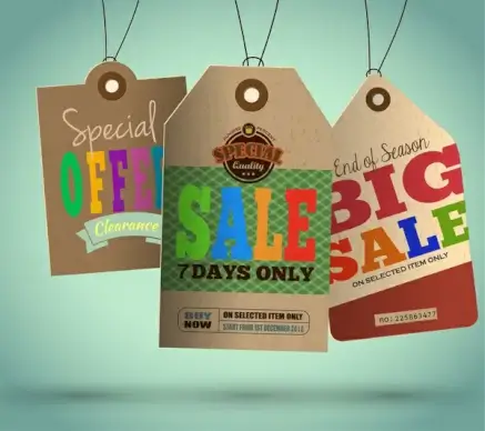 sale tags collection