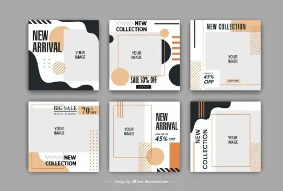 sales banner templates simple flat contemporary decor