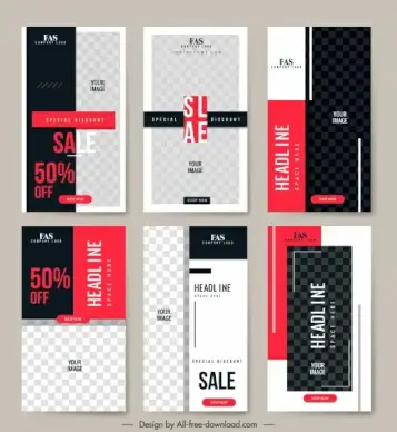 sales leaflet templates elegant black white checkered decor