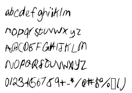 Sam Handwriting