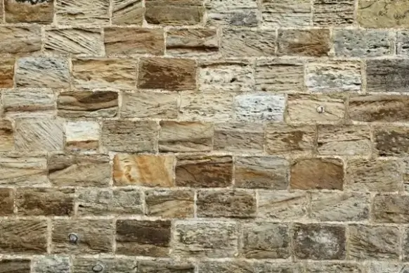 sandstone brick wall