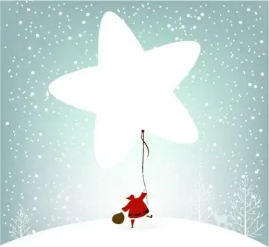Santa and star