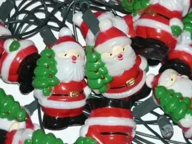 santa clauses lichterkette christmas ornaments