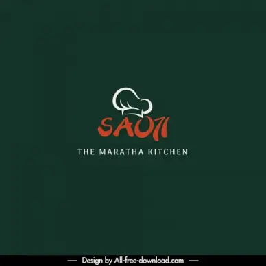 saoji logotype texts cook hat sketch