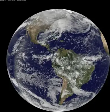 satellite views powerful winter storm battering mid atlantic and new england