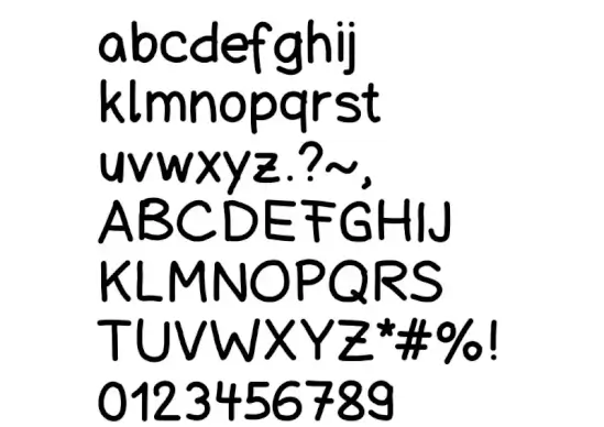 Schuboise Handwrite