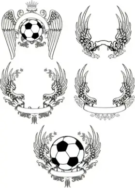 Scrolled Wings Designs