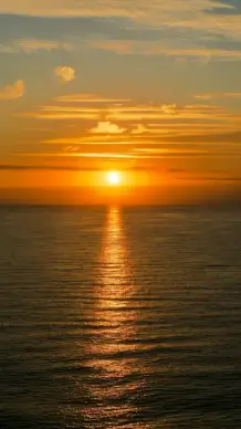 sea scene picture tranquil beach twilight sun