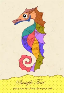 seahorse decor art