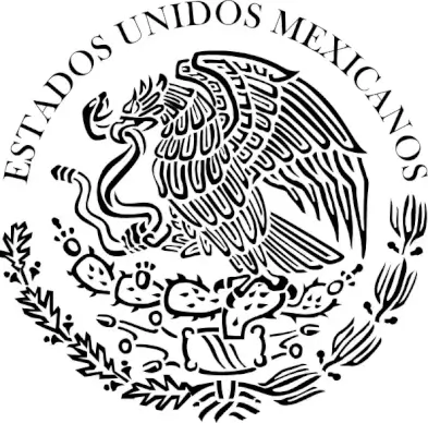 Seal Of The Government Of Mexico Linear clip art