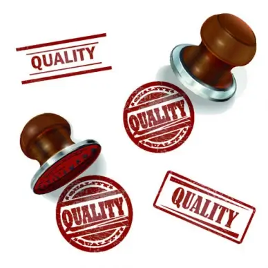 seal with stamp elements vector