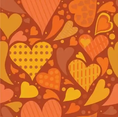 Seamless heart textured background