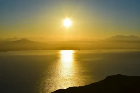 seascape picture elegant tranquility sunset 