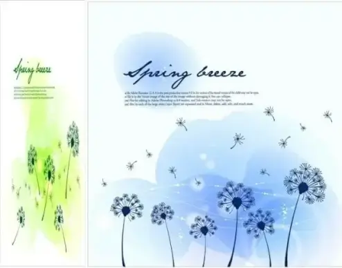 seasonal changes landscape illustrator vector 3