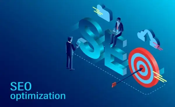 seo optimization concept modern flat design isometric new innovative ideas vector illustration