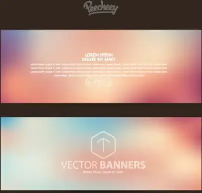 set of business banners