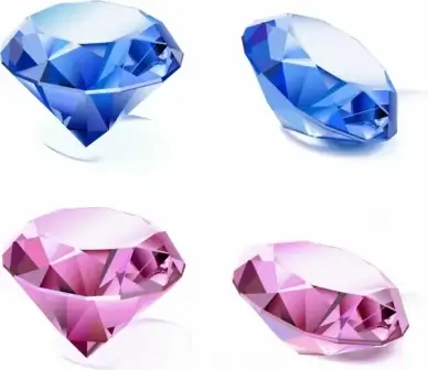 Set of diamonds