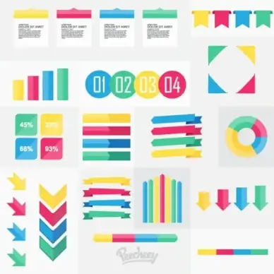 set of infographics elements