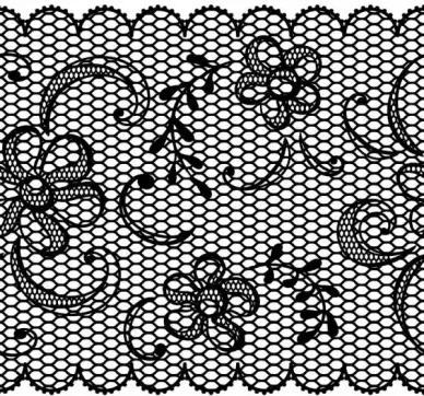 set of old lace vector background art