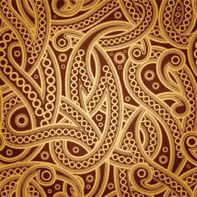 set of pattern paisley elements vector