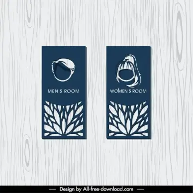 sexual room number templates papercut tree man woman faces