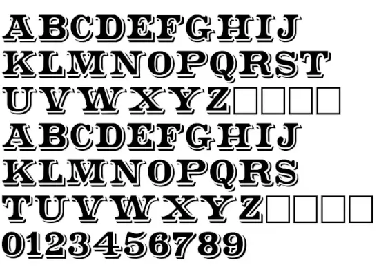 Shadowed Serif