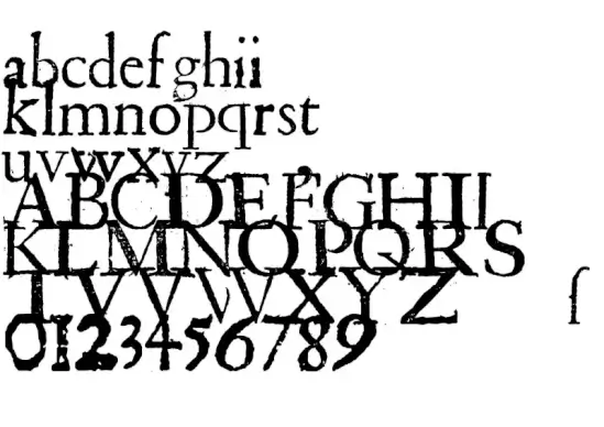 Shakespeare First Folio Font