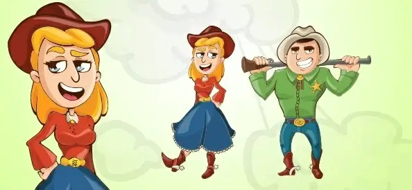 sheriff and cowgirl