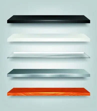shiny shelves creative background vector art
